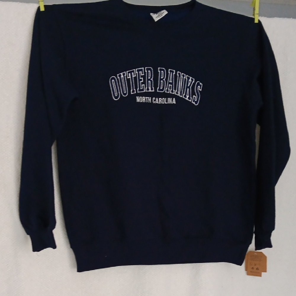 North Carolina Outer Banks Crewneck Sweatshirt - Navy  Sz Large